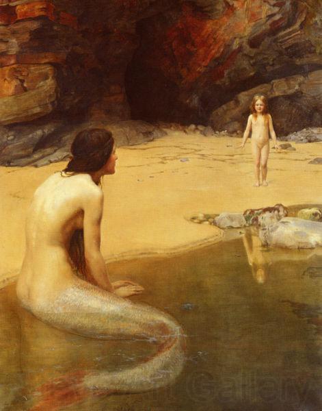 John Collier The Land Baby Norge oil painting art